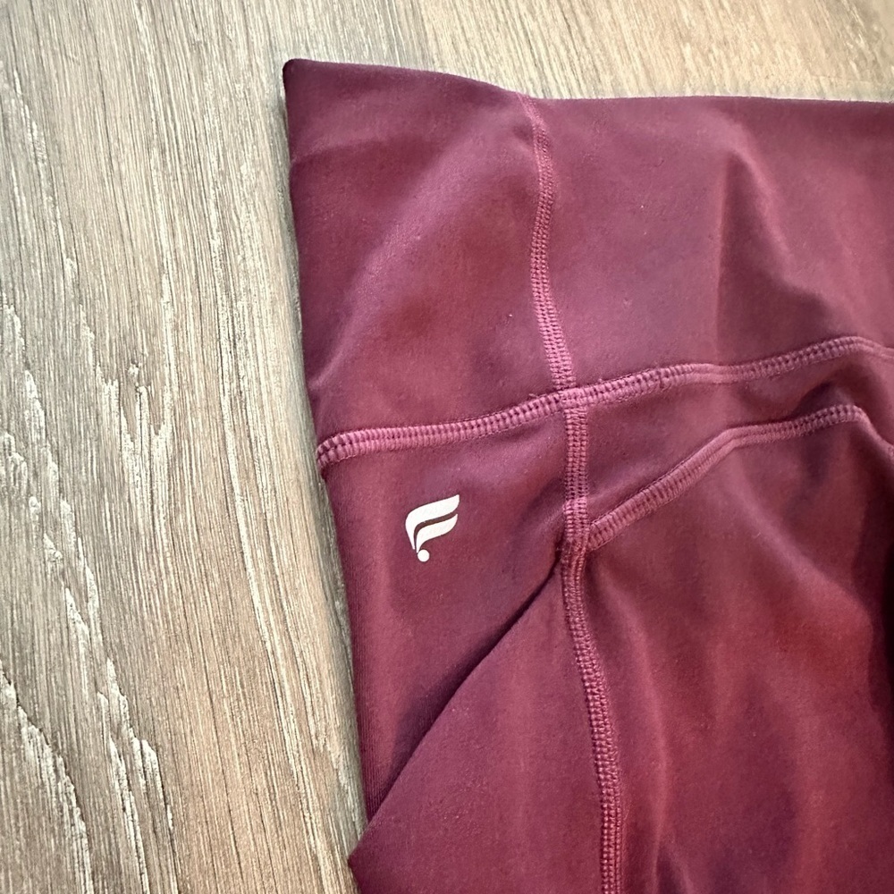Fabletics Burgundy Full length Legging - Medium - Picture 3 of 14